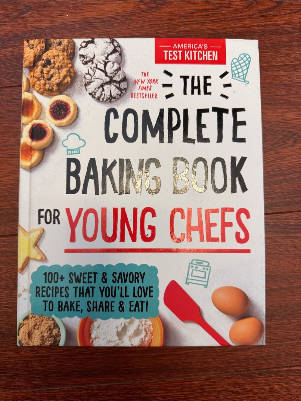 The Complete Baking Book for Young Chefs - Red/White Cover